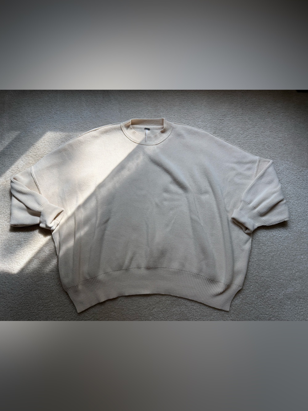 Free People Easy Street Tunic Sweater - CREAM